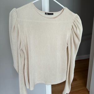 Zara top with ruffle details